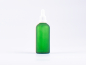 Preview: Grünglasflasche 100ml, mit Pipette OV weiss